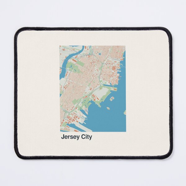 Item preview, Jersey City Minimalistic Map Art designed and sold by MapsNerd.