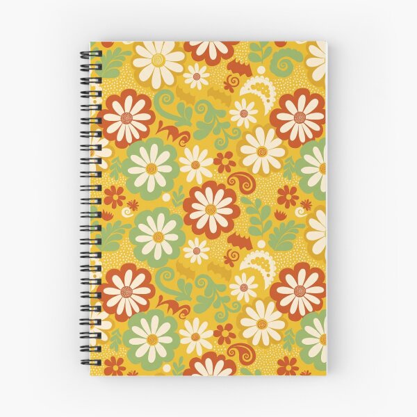 Item preview, Retro Mustard Daisy Floral Pattern designed and sold by PunchDrop.