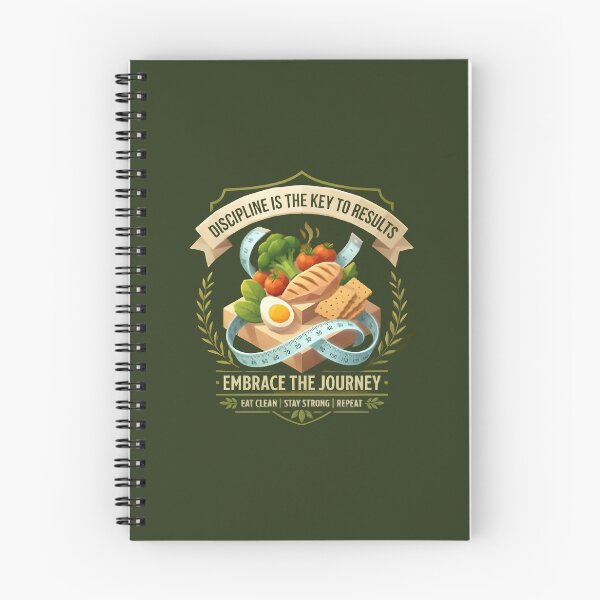 Item preview, Discipline Is The Key To Results Fitness Healthy Diet Emblem designed and sold by eihabo.