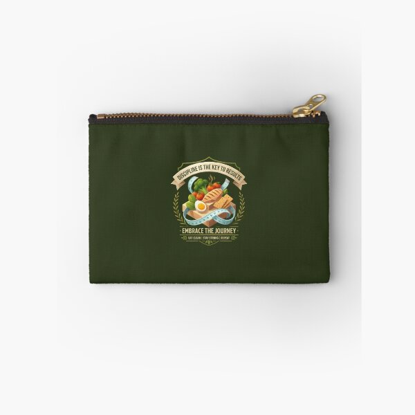 Item preview, Discipline Is The Key To Results Fitness Healthy Diet Emblem designed and sold by eihabo.