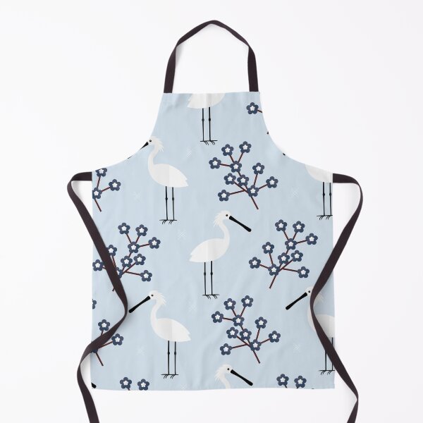 Item preview, Spoonbills on blue designed and sold by reneesillus.