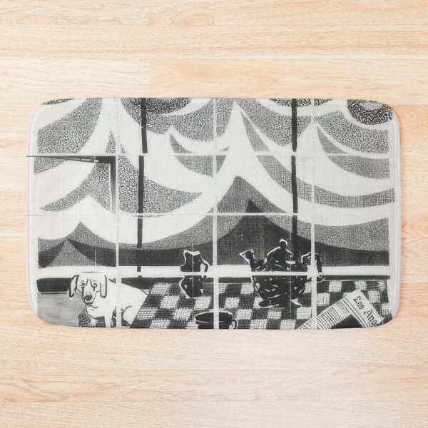 Item preview, David Hockney -  Breakfast With Stanley In Malibu - Signed Print by David Hockney undefinedr designed and sold by LILLIANSTRANGEy.