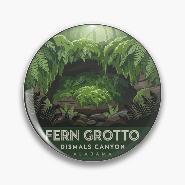 Item preview, Dismals Canyon Fern Grotto Alabama Oval Nature Sticker designed and sold by DetourDgn.