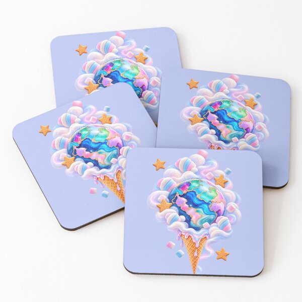 Item preview, Fantasy Planet Ice Cream with Marshmallows designed and sold by LiMarchee.