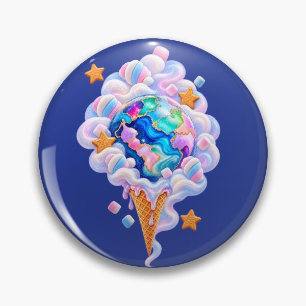 Item preview, Fantasy Planet Ice Cream with Marshmallows designed and sold by LiMarchee.