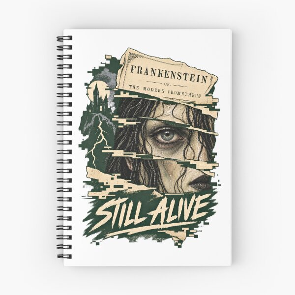 Item preview, Frankenstein Still Alive Torn Novel Collage designed and sold by Fenay Designs.