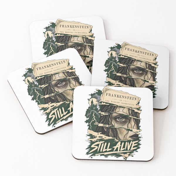Item preview, Frankenstein Still Alive Torn Novel Collage designed and sold by Fenay Designs.
