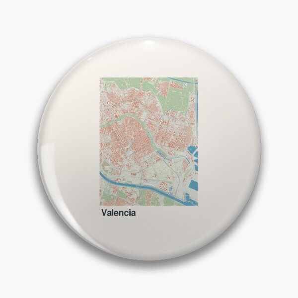 Item preview, Valencia Minimalistic Map Art designed and sold by MapsNerd.