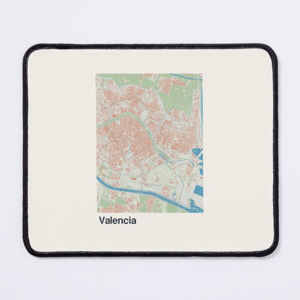Item preview, Valencia Minimalistic Map Art designed and sold by MapsNerd.