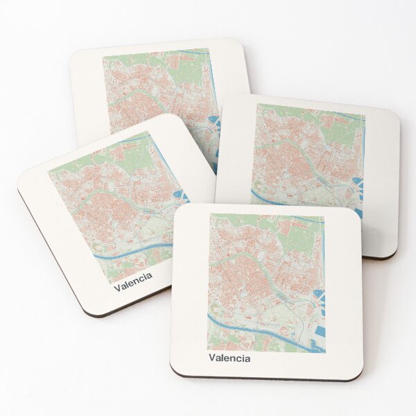 Item preview, Valencia Minimalistic Map Art designed and sold by MapsNerd.