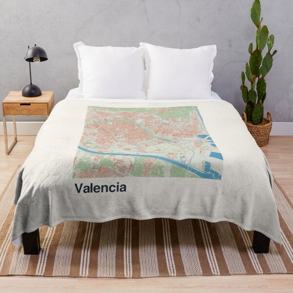 Item preview, Valencia Minimalistic Map Art designed and sold by MapsNerd.