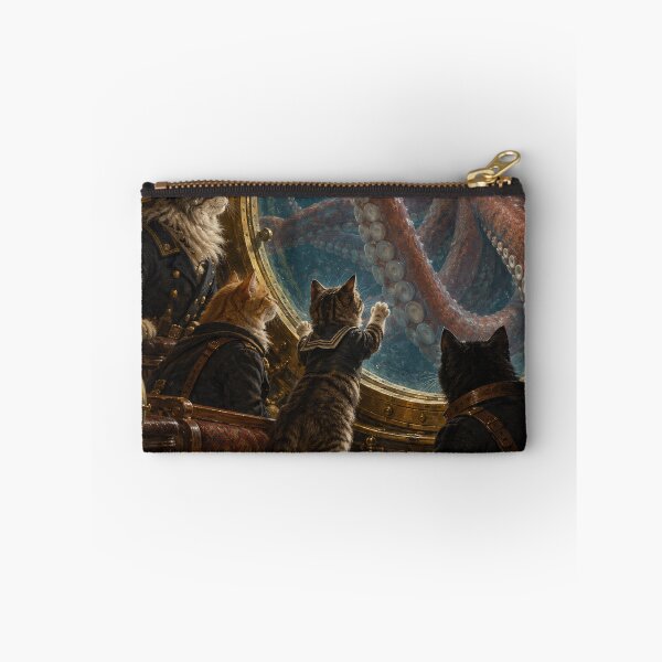 Item preview, Cats Confront the Giant Squid designed and sold by Ocelot-T.