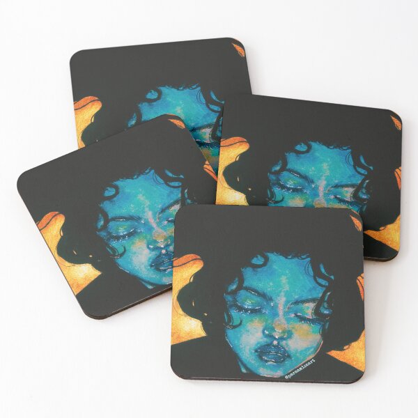 Item preview, Portrait of blue girl  designed and sold by parsolrubyart.
