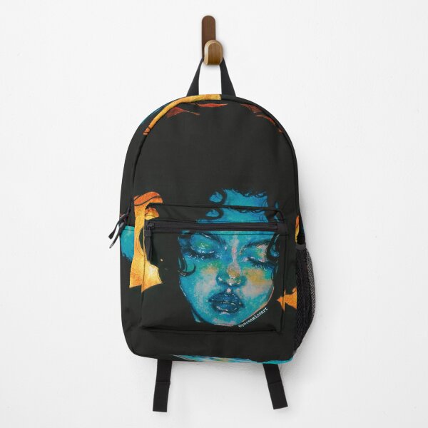 Item preview, Portrait of blue girl designed and sold by parsolrubyart.