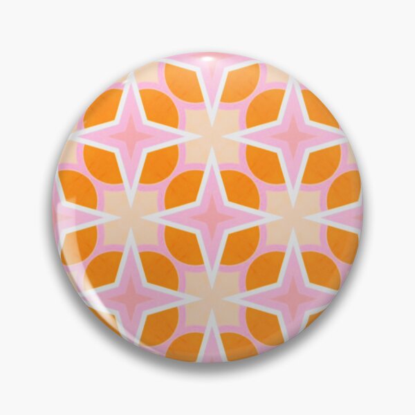 Item preview, Mid-Century Modern Peachy Stars designed and sold by ECE Love.