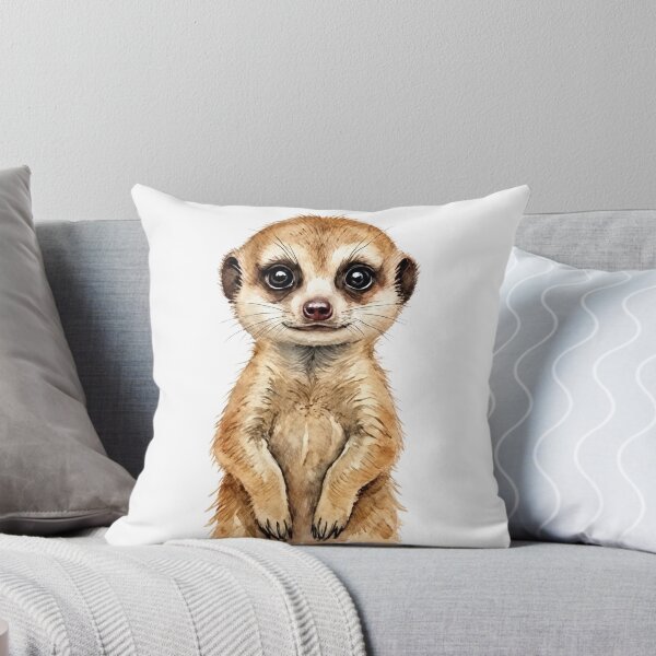 Item preview, Cute Watercolor Baby Meerkat designed and sold by Hendex.