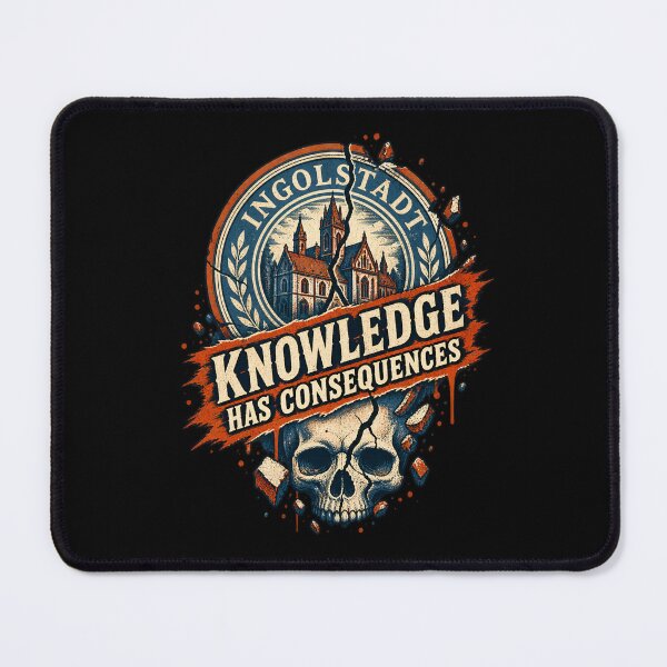 Item preview, Frankenstein Ingolstadt Knowledge Warning designed and sold by Fenay Designs.