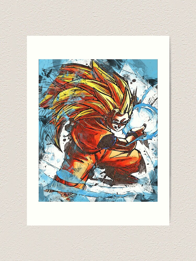 Super Saiyan 3 Goku Art Board Print for Sale by BeeRyeCrafts