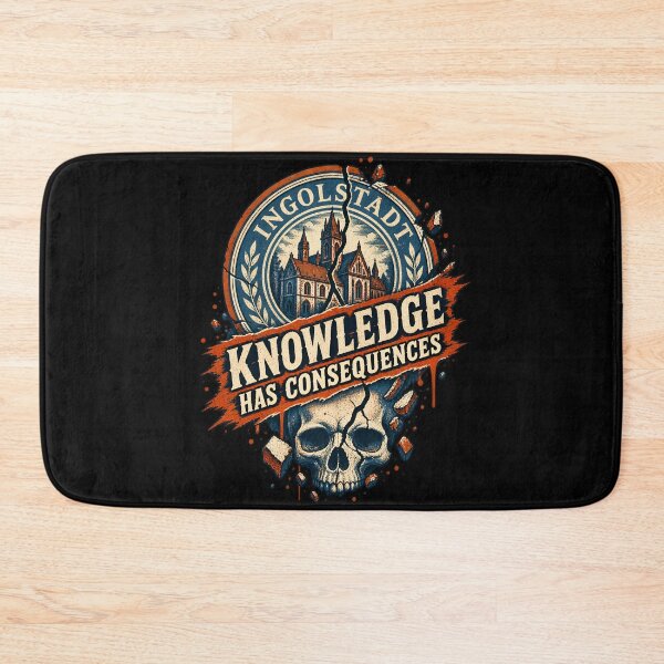 Item preview, Frankenstein Ingolstadt Knowledge Warning designed and sold by Fenay Designs.