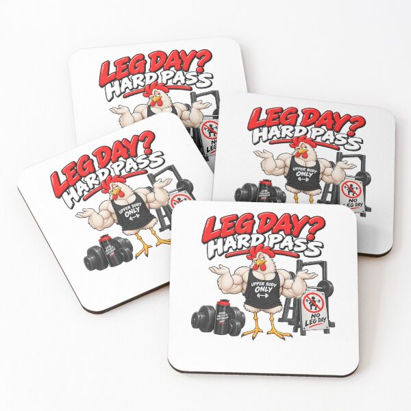 Item preview, Leg Day Hard Pass Funny Chicken Gym designed and sold by NoeValdric.