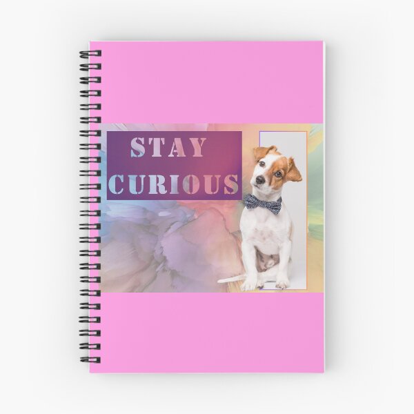 Item preview, Stay Curious Dog in Bowtie Pastel Poster art designed and sold by Annekkecreative.