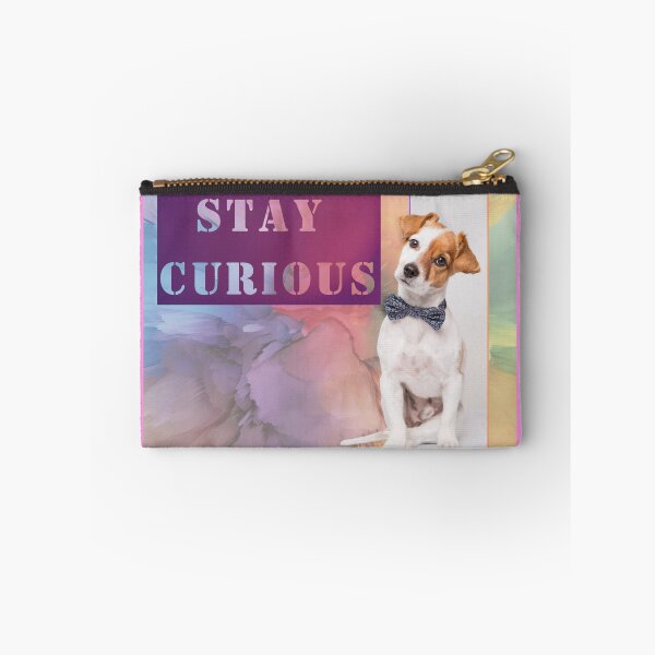 Item preview, Stay Curious Dog in Bowtie Pastel Poster art designed and sold by Annekkecreative.