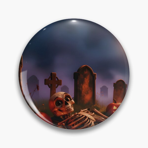 Item preview, SPOOKY HALLOWEEN SKELETON GRAVEYARD & PUMPKIN NIGHT designed and sold by Daniela`s shop.