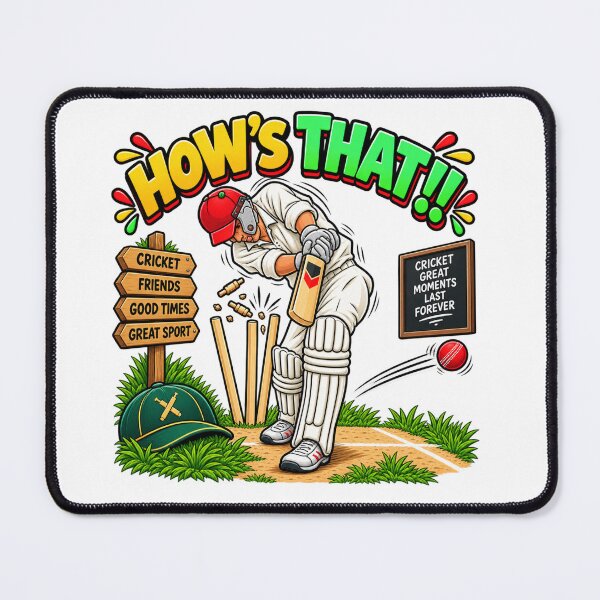 Item preview, Funny Cricket Gift – How’s That! Match Day designed and sold by mygiftideas.