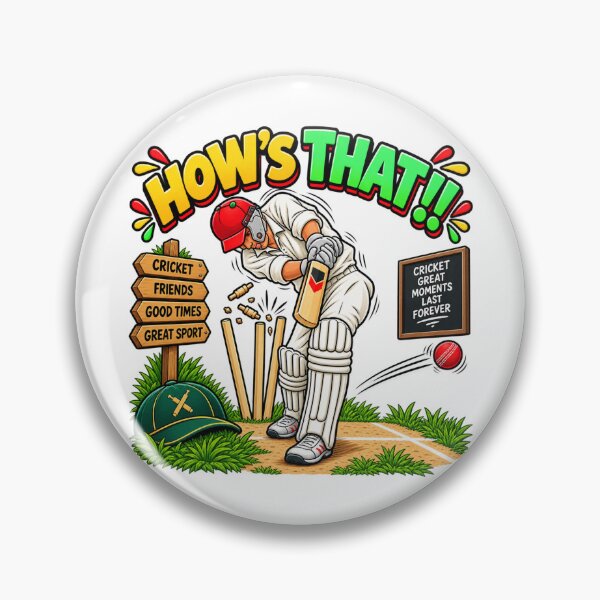 Item preview, Funny Cricket Gift – How’s That! Match Day designed and sold by mygiftideas.