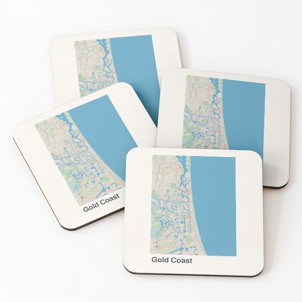 Item preview, Gold Coast Minimalistic Map Art designed and sold by MapsNerd.
