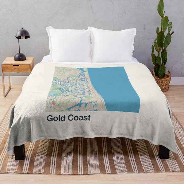 Item preview, Gold Coast Minimalistic Map Art designed and sold by MapsNerd.