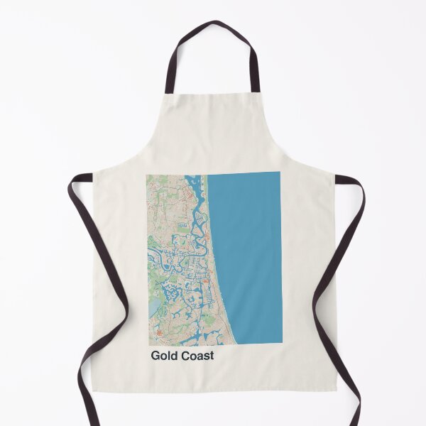 Item preview, Gold Coast Minimalistic Map Art designed and sold by MapsNerd.