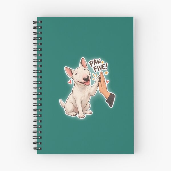 Item preview, Bull Terrier Paw Five - Cute Dog Sticker designed and sold by CROFTARTS.