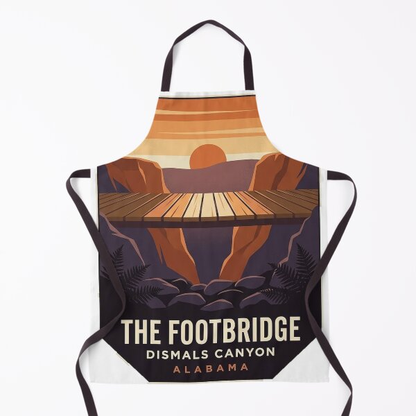 Item preview, Dismals Canyon Footbridge Alabama Sunset Travel Sticker designed and sold by DetourDgn.