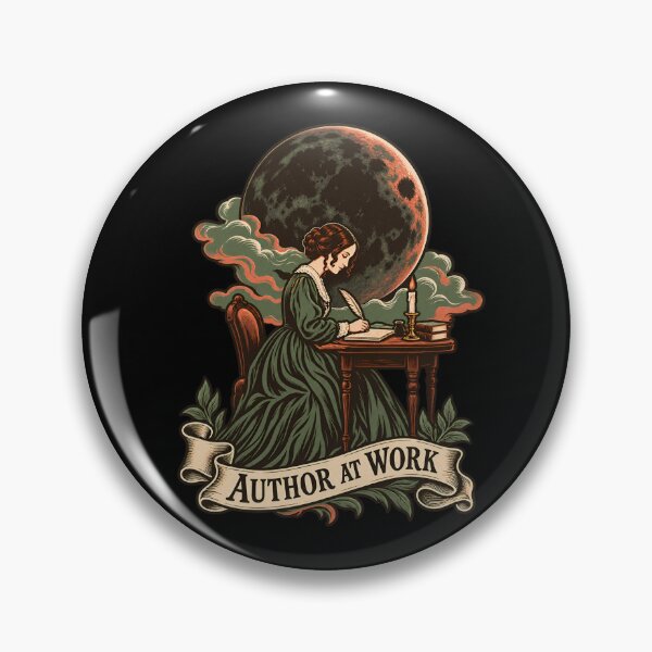 Item preview, Mary Shelley Author at Work Under a Dark Moon designed and sold by Fenay Designs.