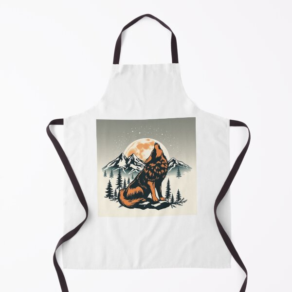 Item preview, Midnight Wolf Howl Vintage Wilderness Moon designed and sold by TurtleStorePT.
