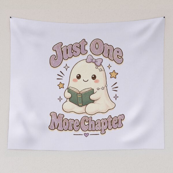 Item preview, Just One More Chapter – Cute Ghost Reading Book designed and sold by SweetLilith.
