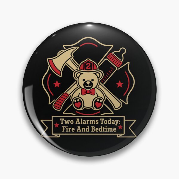 Item preview, Two Alarms Today Fire And Bedtime Firefighter Dad Baby Announcement Shirt designed and sold by EpicInks24.