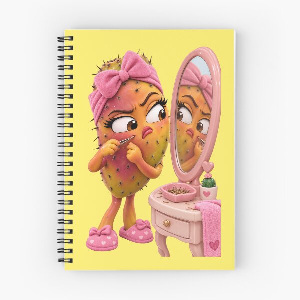 Item preview, Cute Cactus Beauty Routine – Funny Self Care Prickly Plant Character designed and sold by RokaCircles.