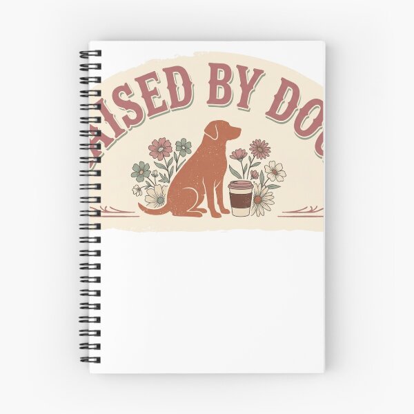 Item preview, Raised by Dogs PNG, Vintage Western Arched Badge Design, Boho Floral Dog Coffee Sublimation, Retro Distressed Dog Lover Shirt, Dog Mom Gift Design designed and sold by abdelhamid85.