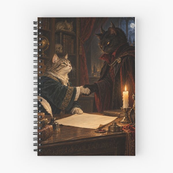 Item preview, Scholar Cat's Ominous Bargain designed and sold by Ocelot-T.