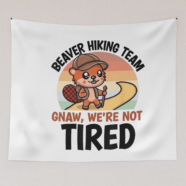 Item preview, Beaver Hiking Team Funny Outdoor Animal Pun designed and sold by NoeValdric.