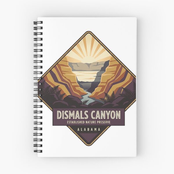 Item preview, Dismals Canyon Alabama Art Deco Diamond Travel Sticker designed and sold by DetourDgn.