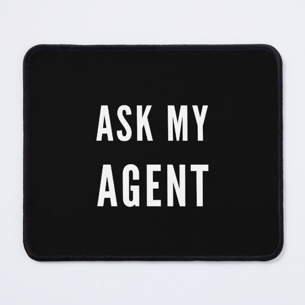 Item preview, Ask My Agent | AI Agent Typography designed and sold by GemsAnatomy.