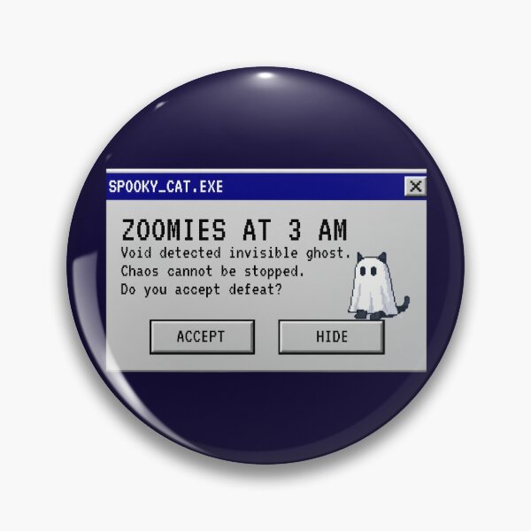 Item preview, Retro Pixel Spooky Cat EXE - Halloween Zoomies Error Message designed and sold by UnripeAlmond.
