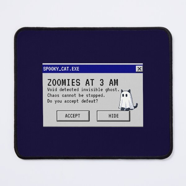 Item preview, Retro Pixel Spooky Cat EXE - Halloween Zoomies Error Message designed and sold by UnripeAlmond.