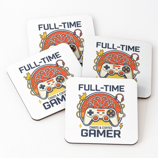 Item preview, Full Time Gamer Brain Powered By Chaos And Coffee designed and sold by Pyt27.