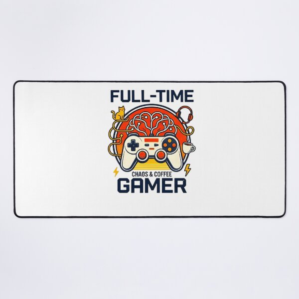 Item preview, Full Time Gamer Brain Powered By Chaos And Coffee designed and sold by Pyt27.
