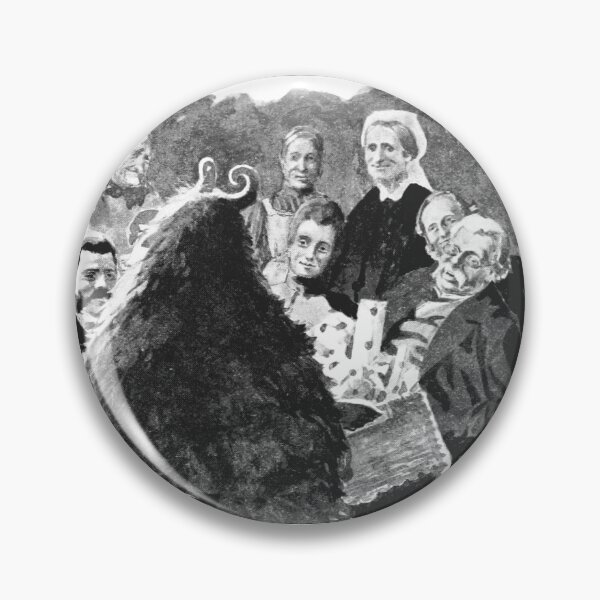 Item preview, Vintage Folktale Creature and Villagers Illustration designed and sold by Antique Science Press.