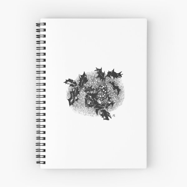 Item preview, Vintage Holly Branch Christmas Botanical Engraving designed and sold by Antique Science Press.